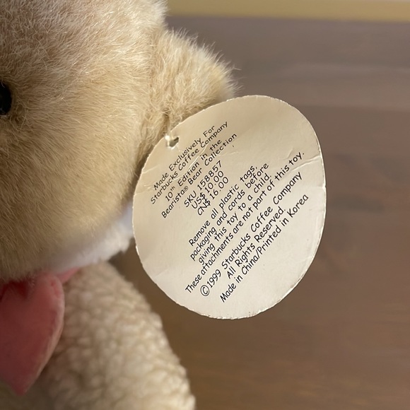 🆕 Starbucks Vintage “Bearista” Sheep Costume Plush Stuffie Teddy Bear - Picture 6 of 10